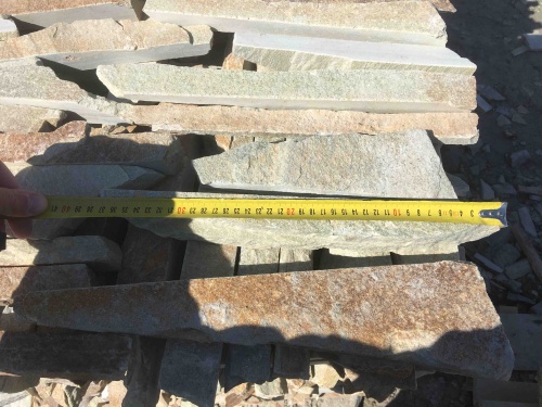 Горбушка златолит золотистый для облицовки купить в Томске