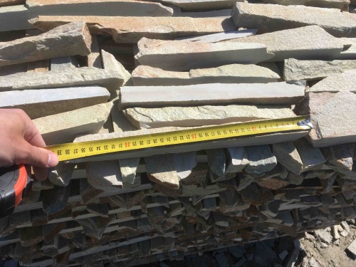 Горбушка златолит золотистый для облицовки купить в Томске