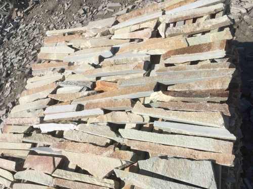 Горбушка златолит золотистый для облицовки купить в Томске